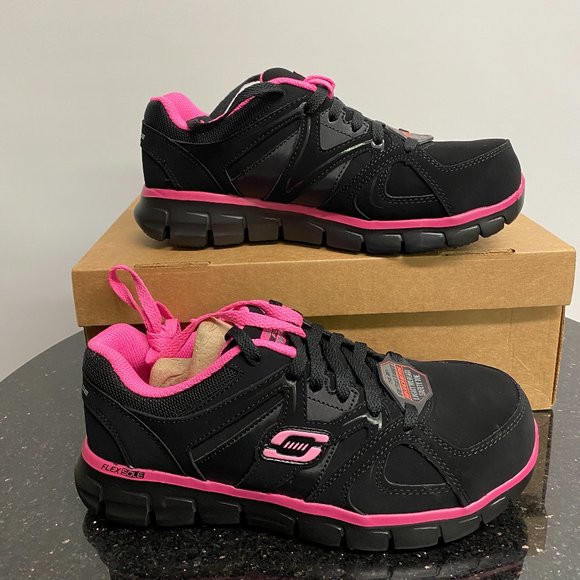 Skechers Shoes - Skechers Synergy Sandlot Alloy Toe Work Shoes